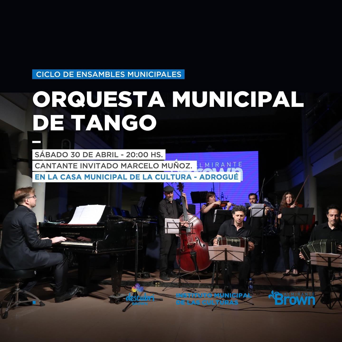 La orquesta municipal de tango se presentará este fin de semana