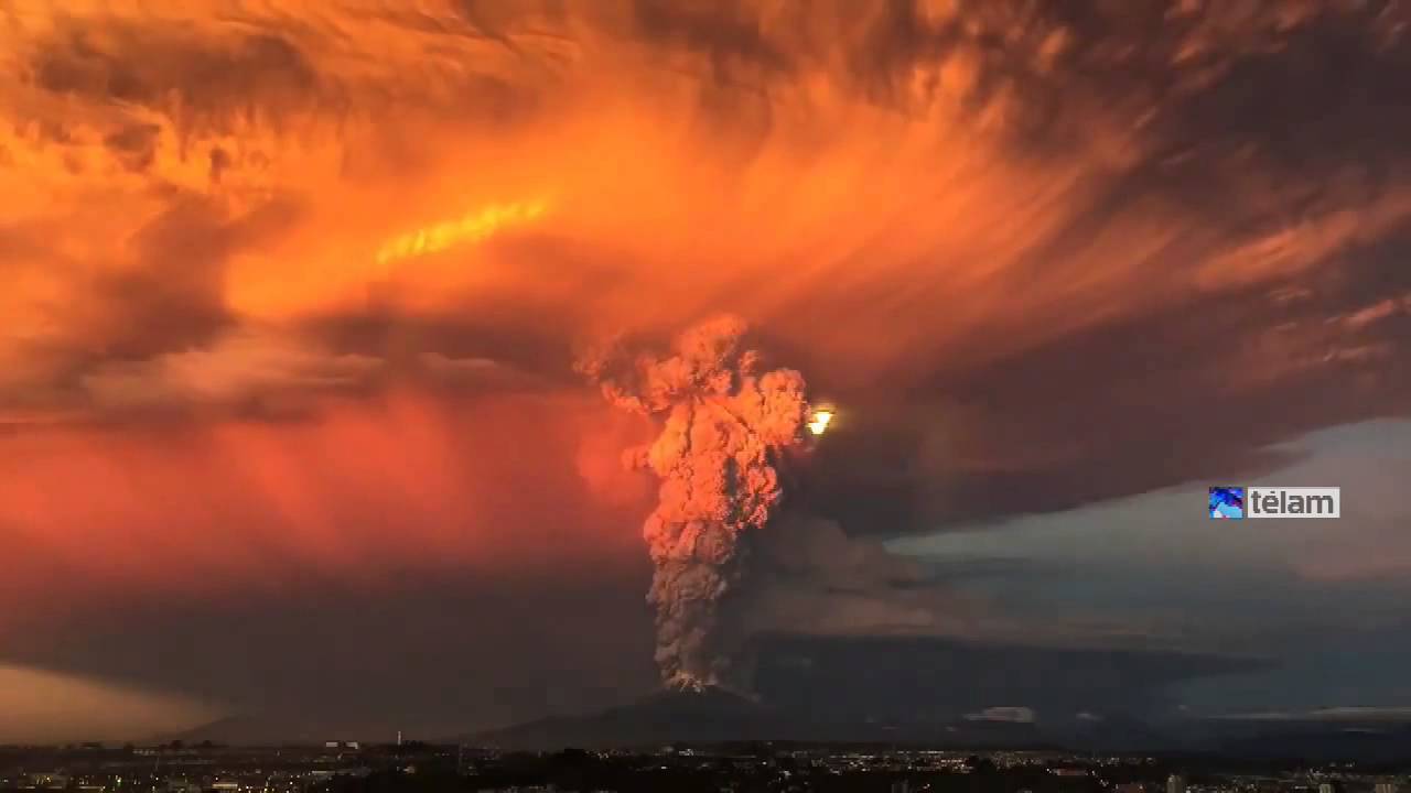 Impresionantes imágenes de la erupción del volcán Calbuco