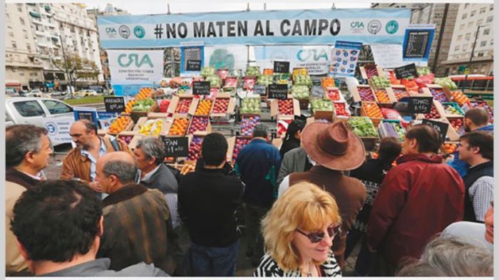 Regalarán 20 mil kilos de verdura en Plaza de Mayo