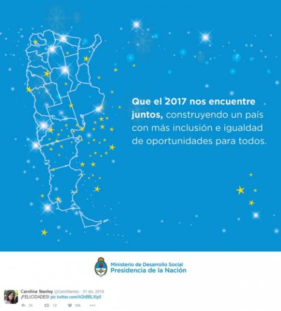 Repudio a la publicación del mapa oficial sin Malvinas