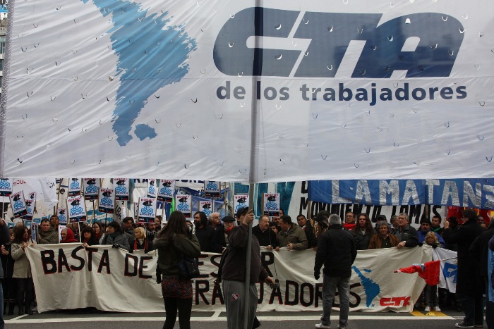 Marcha de las CTA a Plaza de Mayo
