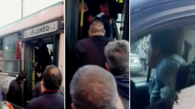 Bajan a los golpes a un hombre de un colectivo acusado de manosear a una pasajera
