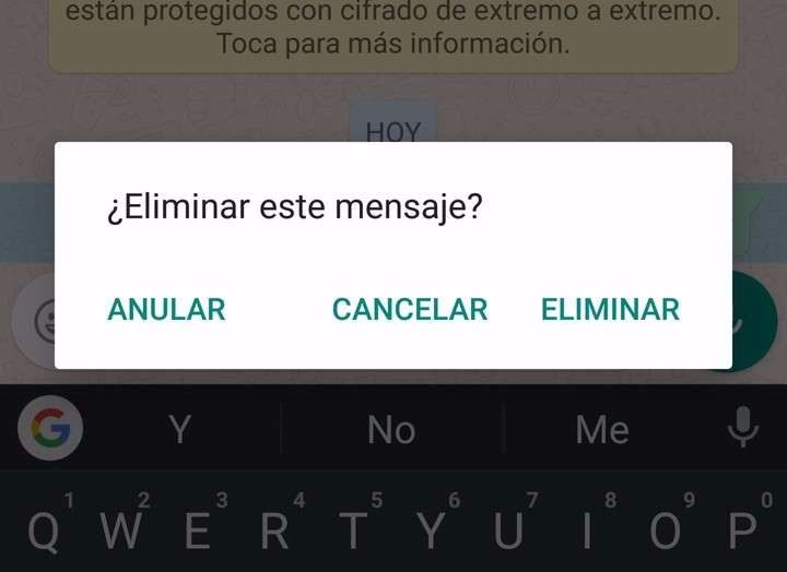 WhatsApp permitirá borrar los mensajes enviados
