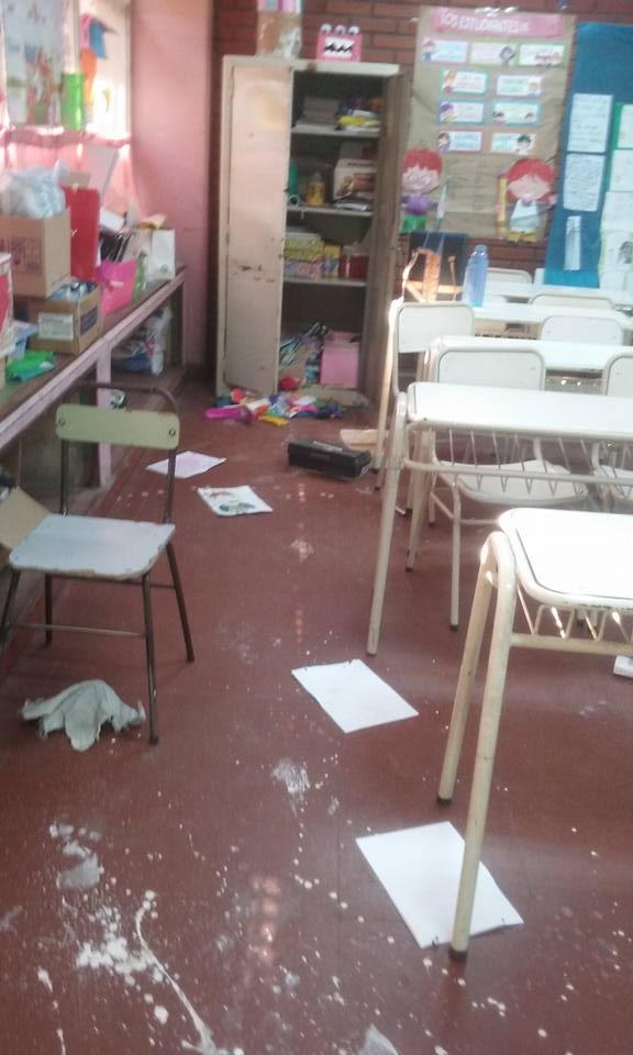 Vandalismo en escuela de Don Orione: tres menores detenidos