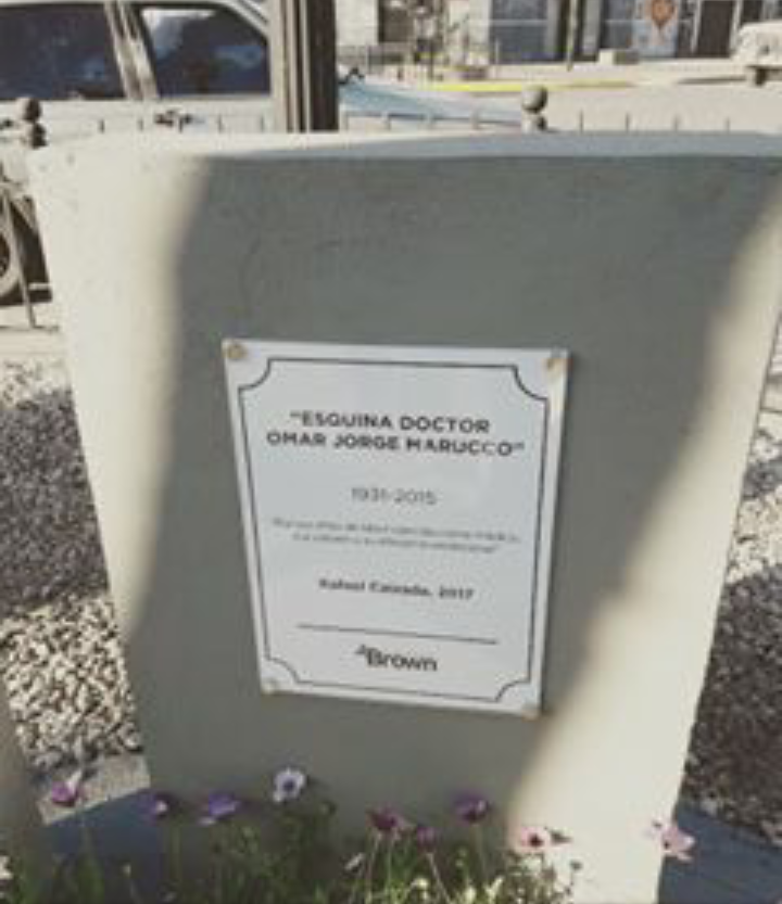 Le impusieron el nombre «Omar Marucco» a una calle y esquina de Calzada