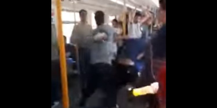 Video: brutal pelea en el tren Roca entre un vendedor ambulante y pasajeros