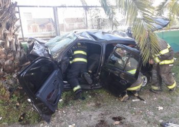 Quilmes: cuatro muertos por esquivar un desagüe sin tapa y chocar con un árbol