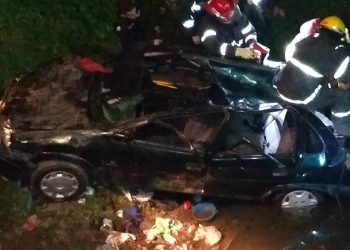Solano: perdió el control del auto y se cayó a un arroyo