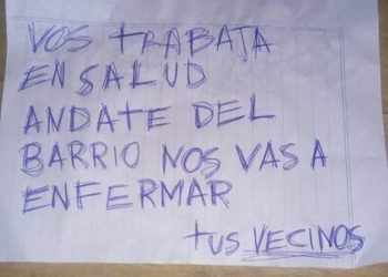 Vecinos amenazan a una técnica en Glew: «Andate del barrio»