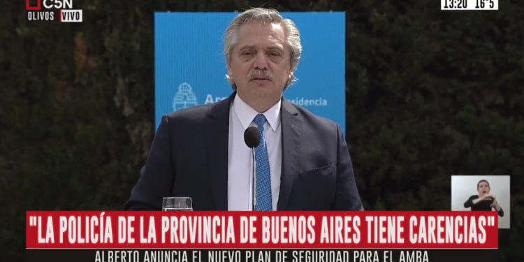 Alberto Fernández sobre la inseguridad: «Vamos a ser implacables»