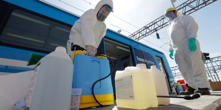 Inventaron en Burzaco un desinfectante anti Covid usado en los vagones del Roca