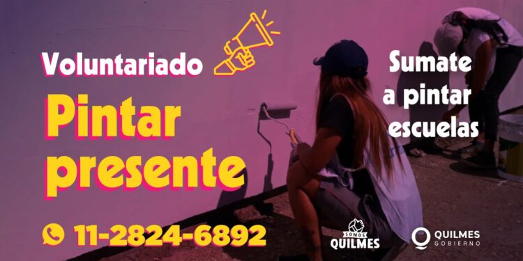 Convocan a un voluntariado para pintar escuelas públicas en Quilmes