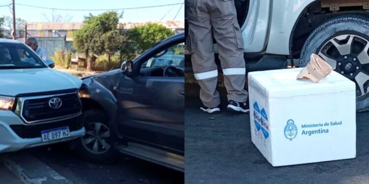 El ministro de Salud de Corrientes chocó mientras trasladaba vacunas sin estar habilitado