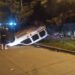 Longchamps: impactante choque y vuelco de un vehículo