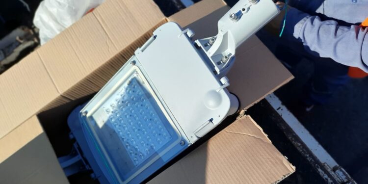 José Mármol: instalaron nuevas luces LED
