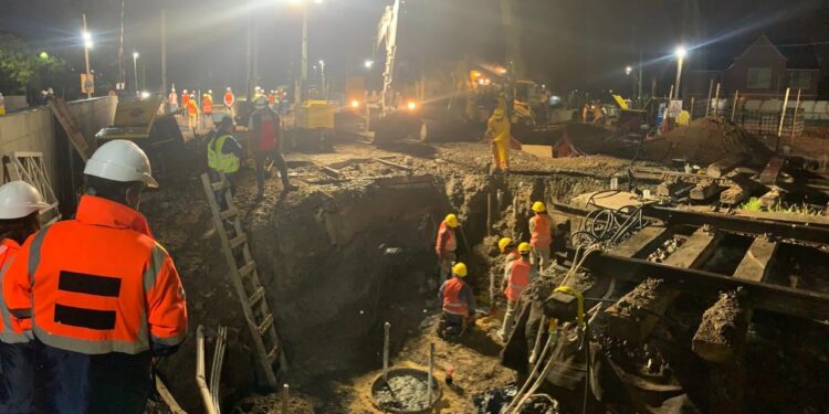 Por las obras del bajo nivel de avenida San Martín no habrá trenes hasta el lunes