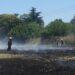 Don Orione: controlaron un incendio en un descampado