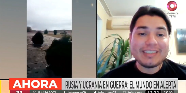 La increíble respuesta de un joven de Lanús que vive en Ucrania y dice que no le teme a la guerra