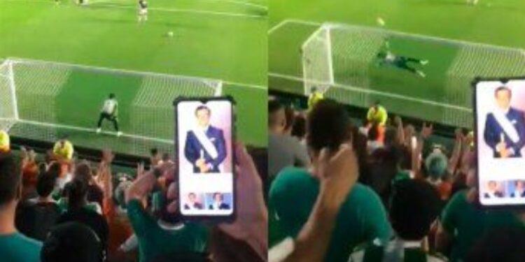 El insólito amuleto que usó un hincha de Banfield para mufar al rival en un penal