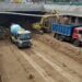 Adrogué: con el asfalto en la excavación, avanza la obra del bajo nivel
