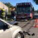 San José: choque entre un colectivo y  un auto