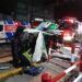 Un hombre herido al chocar una locomotora con una camioneta