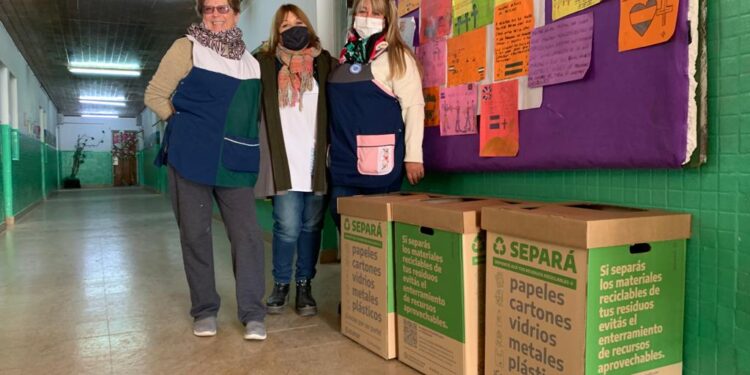 En Brown las escuelas se incorporan a la campaña de clasificación de reciclables