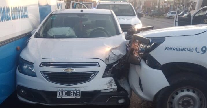 Calzada: persecución, choque y detención de un ladrón que había robado un auto