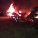 Se incendió un depósito judicial en Malvinas Argentinas con 30 vehículos secuestrados