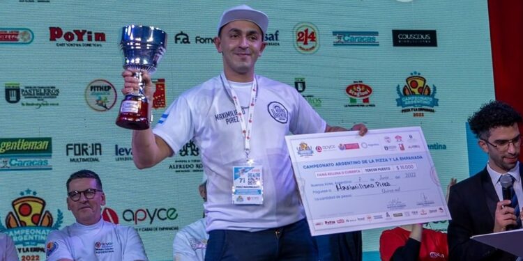 Tercero entre 150, el logro de un pizzero de Longchamps en un concurso nacional