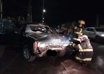 Dos heridos en un choque en el Puente de Claypole