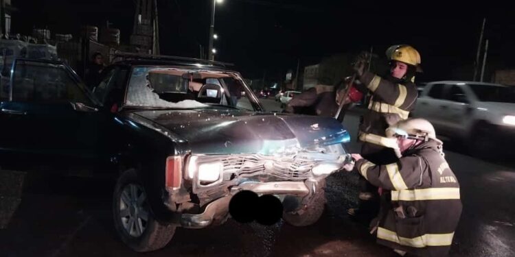 Dos heridos en un choque en el Puente de Claypole