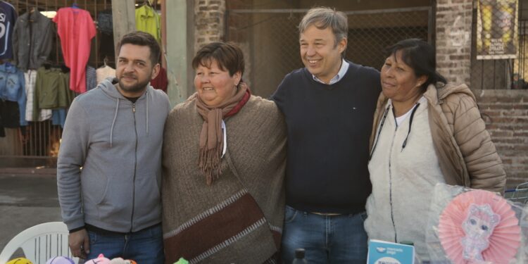 Inauguraron una histórica obra de pavimentación en Malvinas