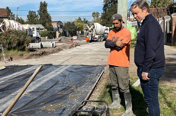 En Mármol construyen una nueva delegación y hacen obras de pavimentación