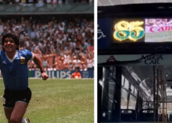 Un colectivo de Quilmes proyectará el gol de Maradona a los ingleses en el ’86