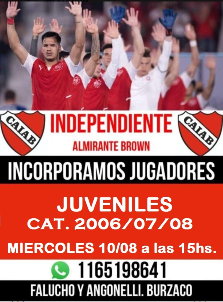 Futbol Infantil - Club Atlético Independiente de Burzaco