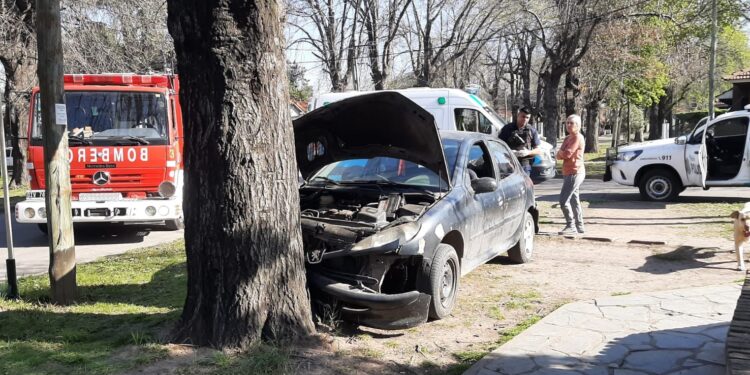 Burzaco y Longchamps: uno arrancó un poste, otro chocó contra un árbol