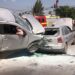 Cuatro heridos por un impresionante choque entre tres autos en Adrogué