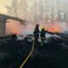 Impresionante incendio de una maderera en San Vicente