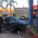 Un automovilista chocó contra un cantero en Adrogué