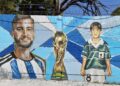 Tagliafico ya tiene su mural en el club de Calzada donde empezó a jugar