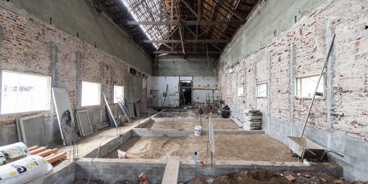 Avanzan con las obras de infraestructura en el Hospital Lucio Meléndez