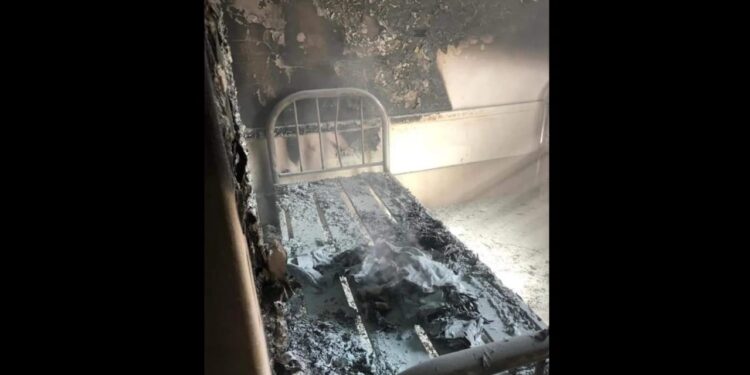 Se incendió una habitación de un centro médico de Adrogué