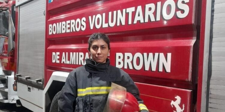 Soledad, la bombera de Calzada: «Estamos donde la gente huye»