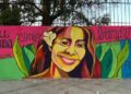 Banfield: estudiantes pintaron un mural en homenaje a Anahí Benítez