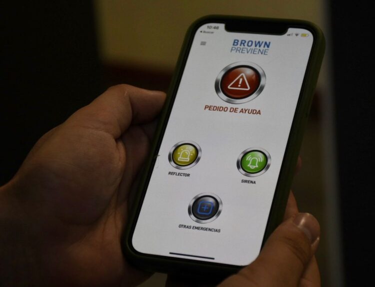 Lanzaron la app «Brown previene» para utilizar en emergencias