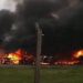 Temperley: feroz incendio en un depósito de motos