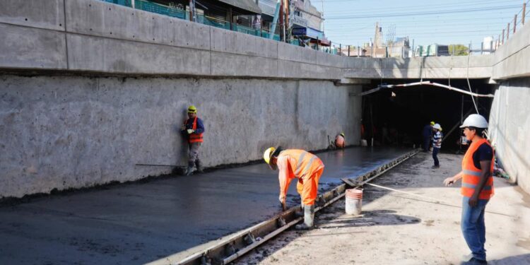 Lomas: ya finalizaron el túnel y los desagües del paso bajo nivel de Loria