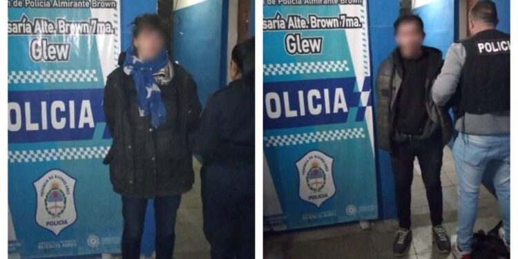 Glew: cayó una pareja que robaba las luces led de las calles