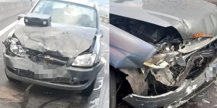 Lomas: manejaba borracho por Camino Negro y  chocó de frente con tres autos